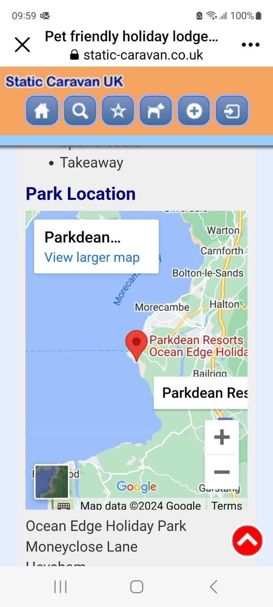 Q8 Ocean Edge Caravan Park Heysham Εξωτερικό φωτογραφία